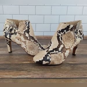 Vince Camuto Booties | Heels | Faux Snakeskin | Size 5.5